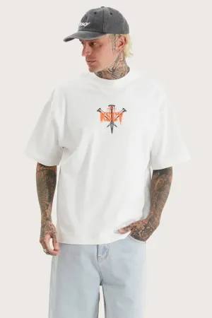 Attached Street Tee Natural White