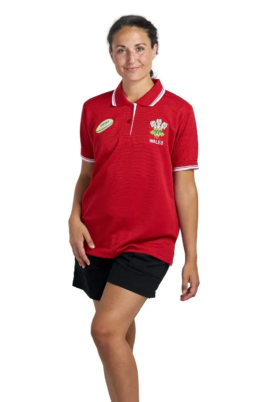 Buy Wales Ladies Rugby Shirt Half Sleeve Jersey