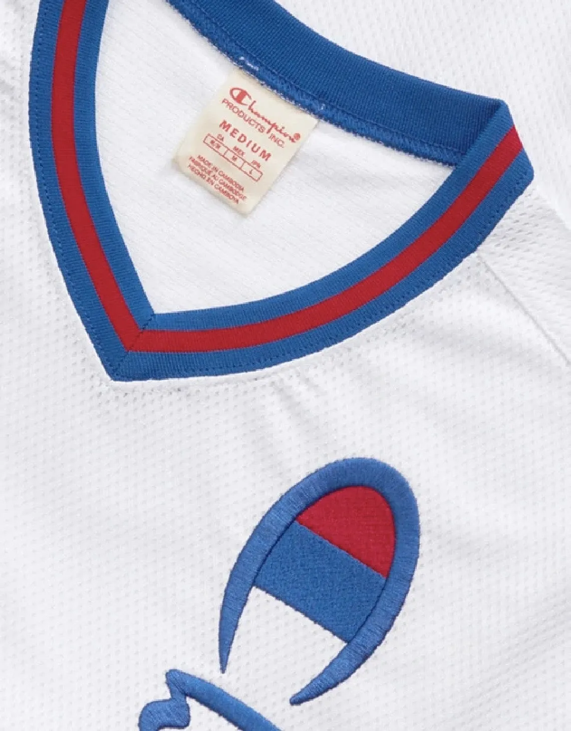 Champion Europe Basketball Mesh Short Sleeve T-shirt White