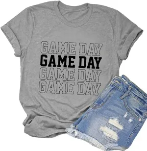 Game Day Shirt for Women Cute Graphic Shirt