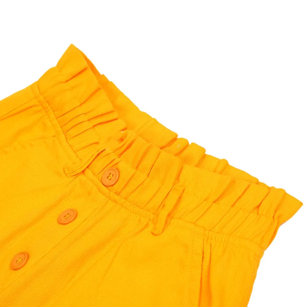 Girls Cotton Pants - Citrus