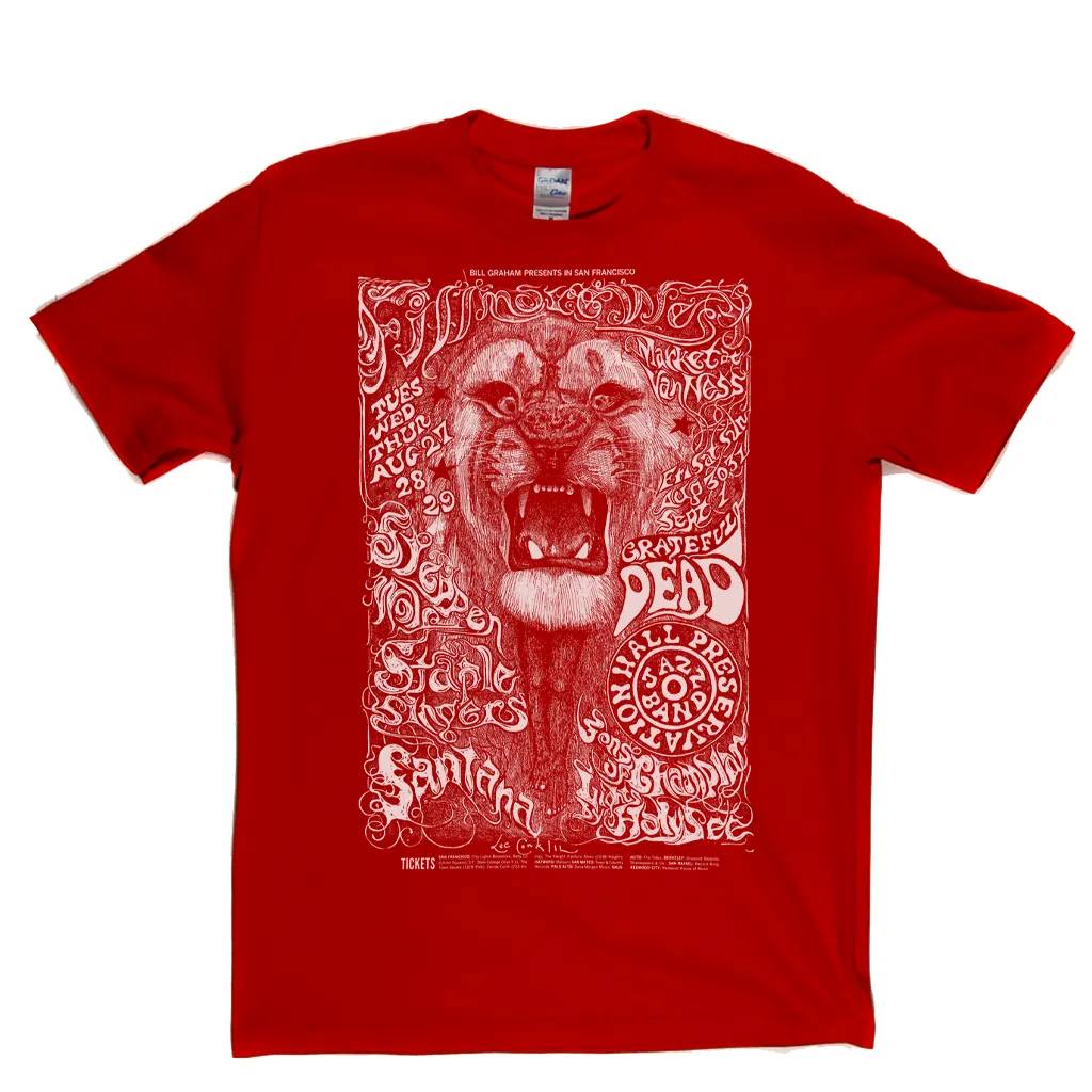 Grateful Dead Lion Poster T-Shirt