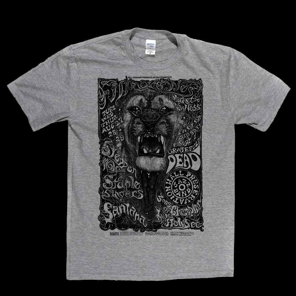 Grateful Dead Lion Poster T-Shirt