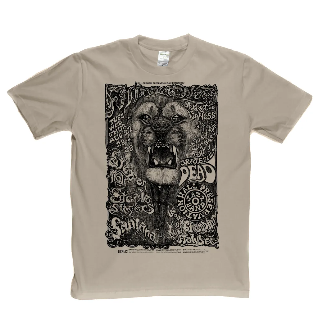 Grateful Dead Lion Poster T-Shirt