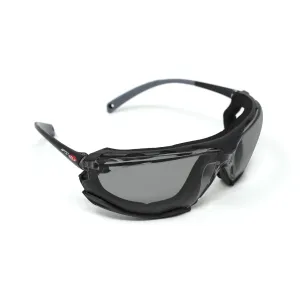 Gray Lens Safety Glasses with Foam Guards