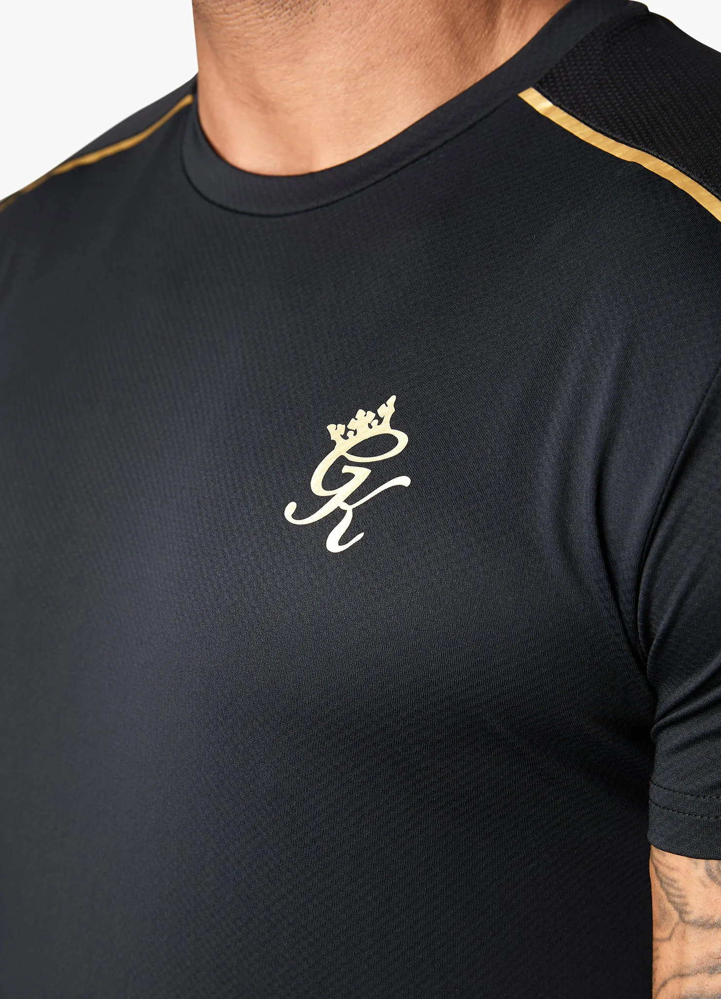 Gym King Flex Tee - Black/Gold