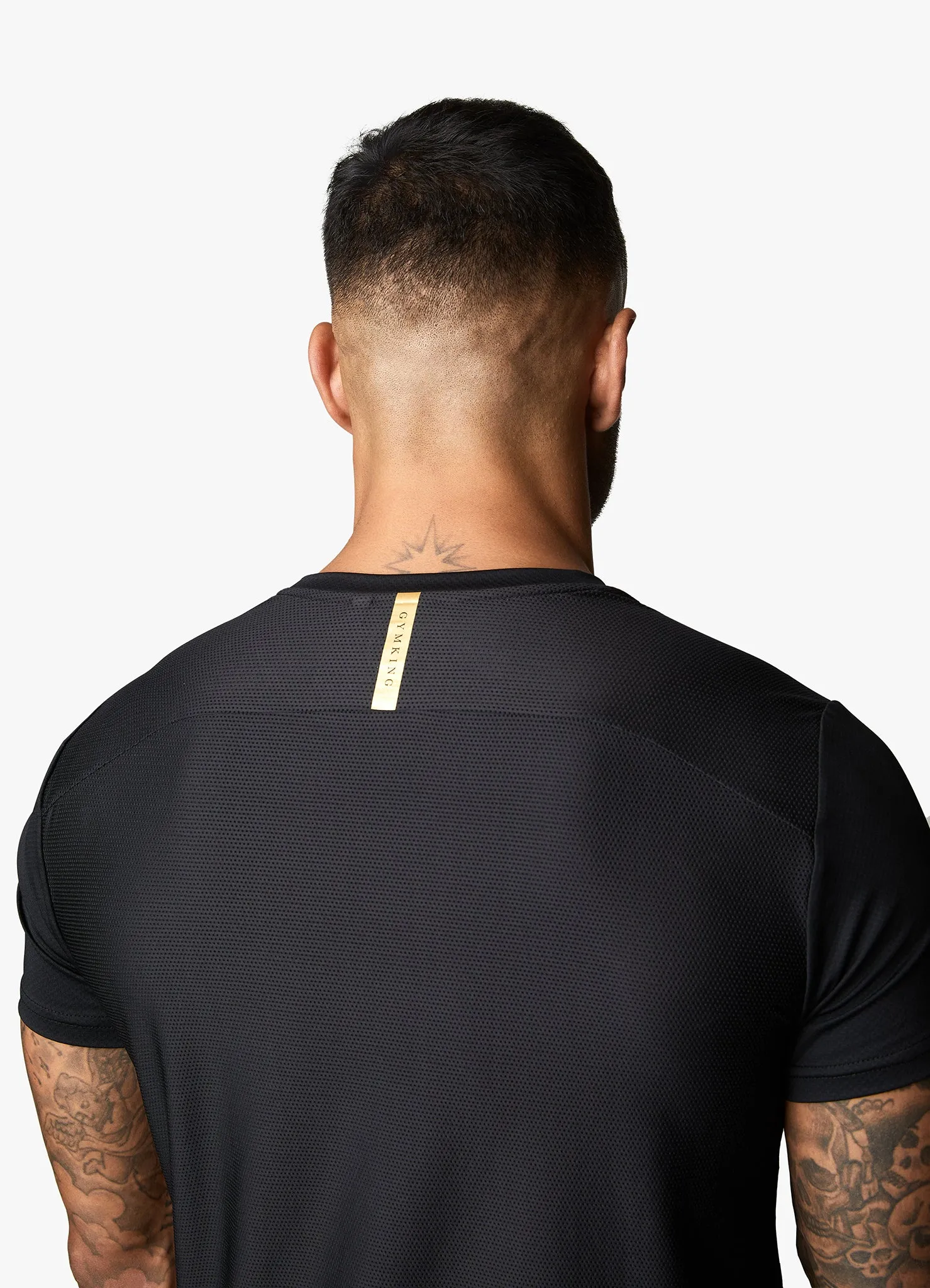 Gym King Flex Tee - Black/Gold