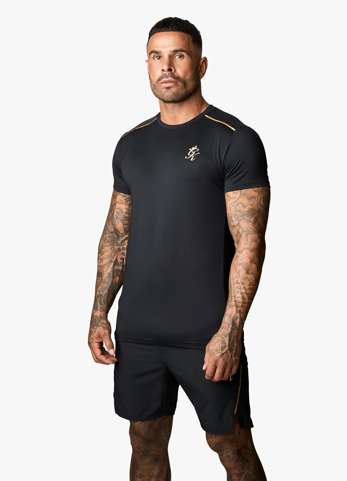 Gym King Flex Tee - Black/Gold