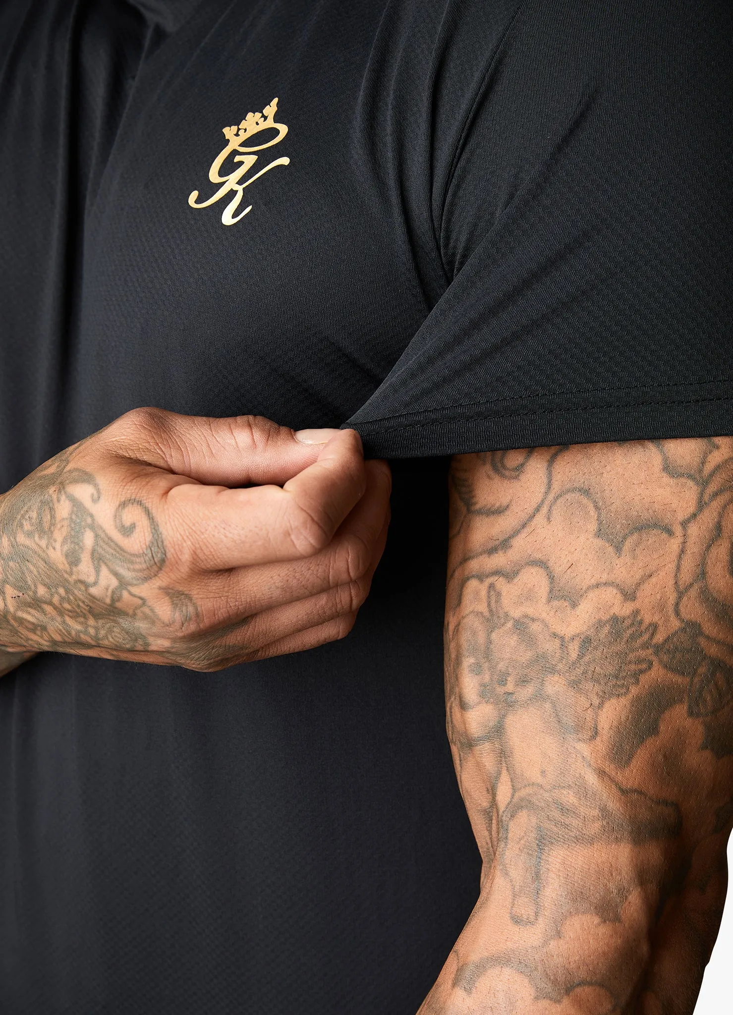 Gym King Flex Tee - Black/Gold