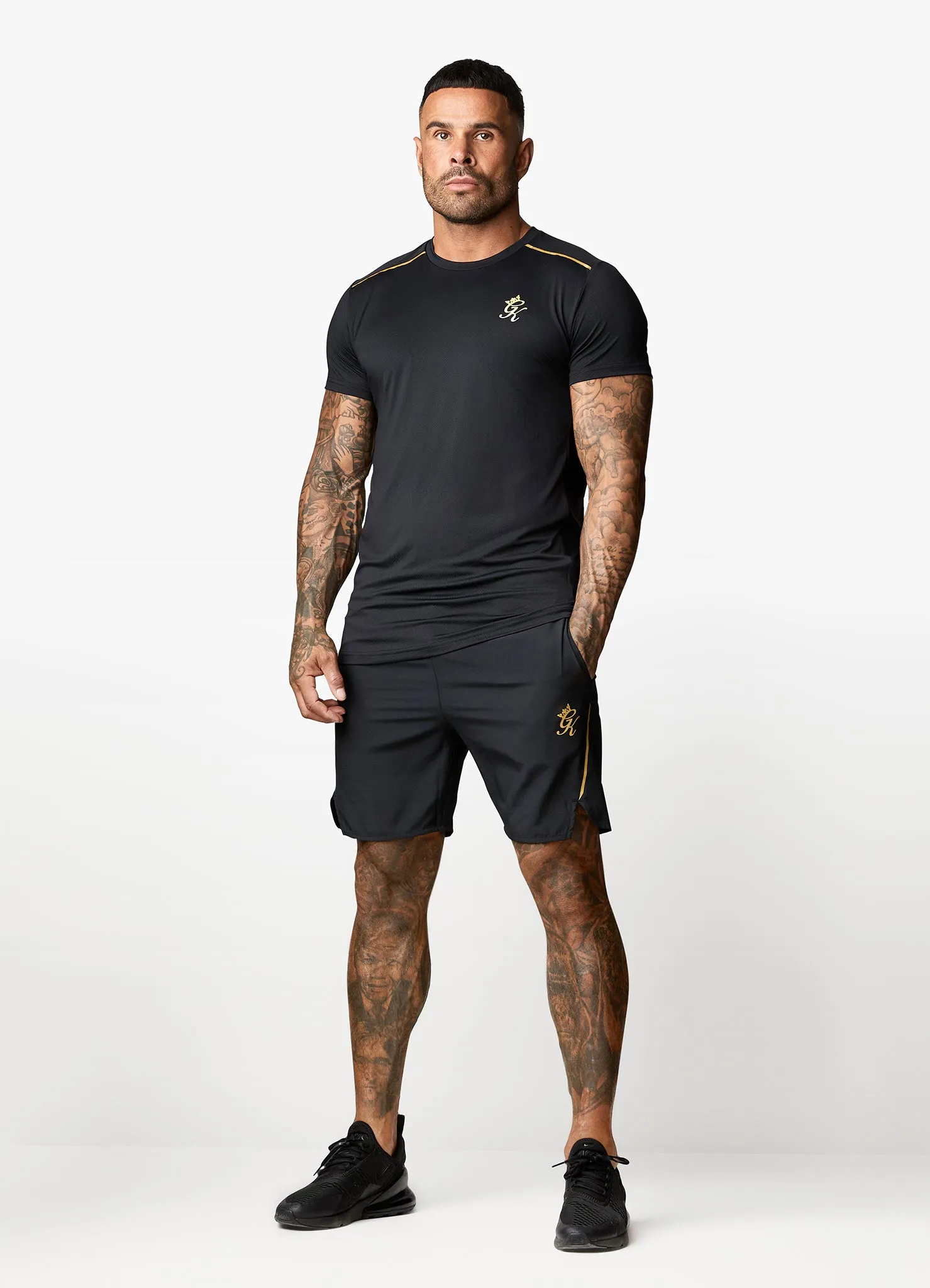 Gym King Flex Tee - Black/Gold