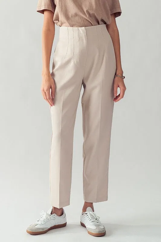 High Waist Pleated Pants