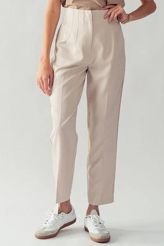 High Waist Pleated Pants