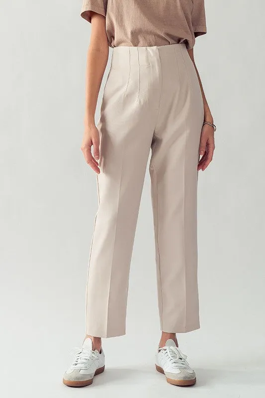 High Waist Pleated Pants