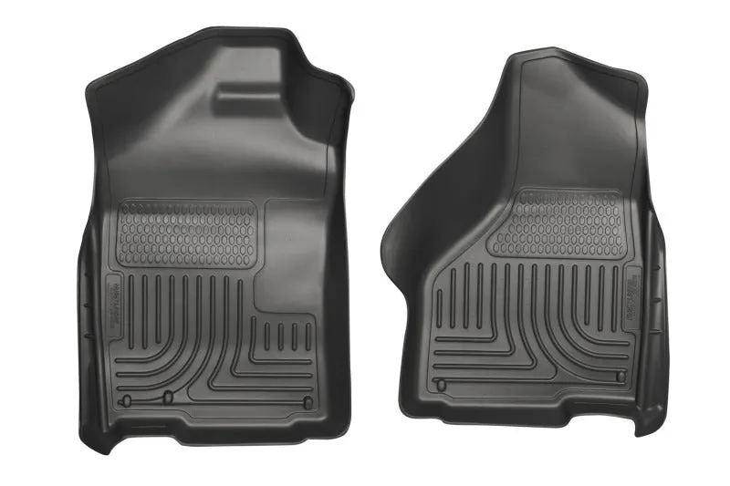 Husky Liners Weatherbeater Floor Liner - Front - Plastic - Black - Dodge Fullsize Truck 2009-14 - (Pair)