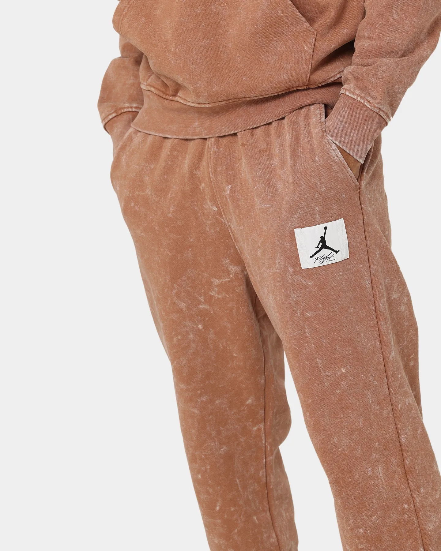 Jordan Essential Statement Washed Fleece Pants Mineral Clay