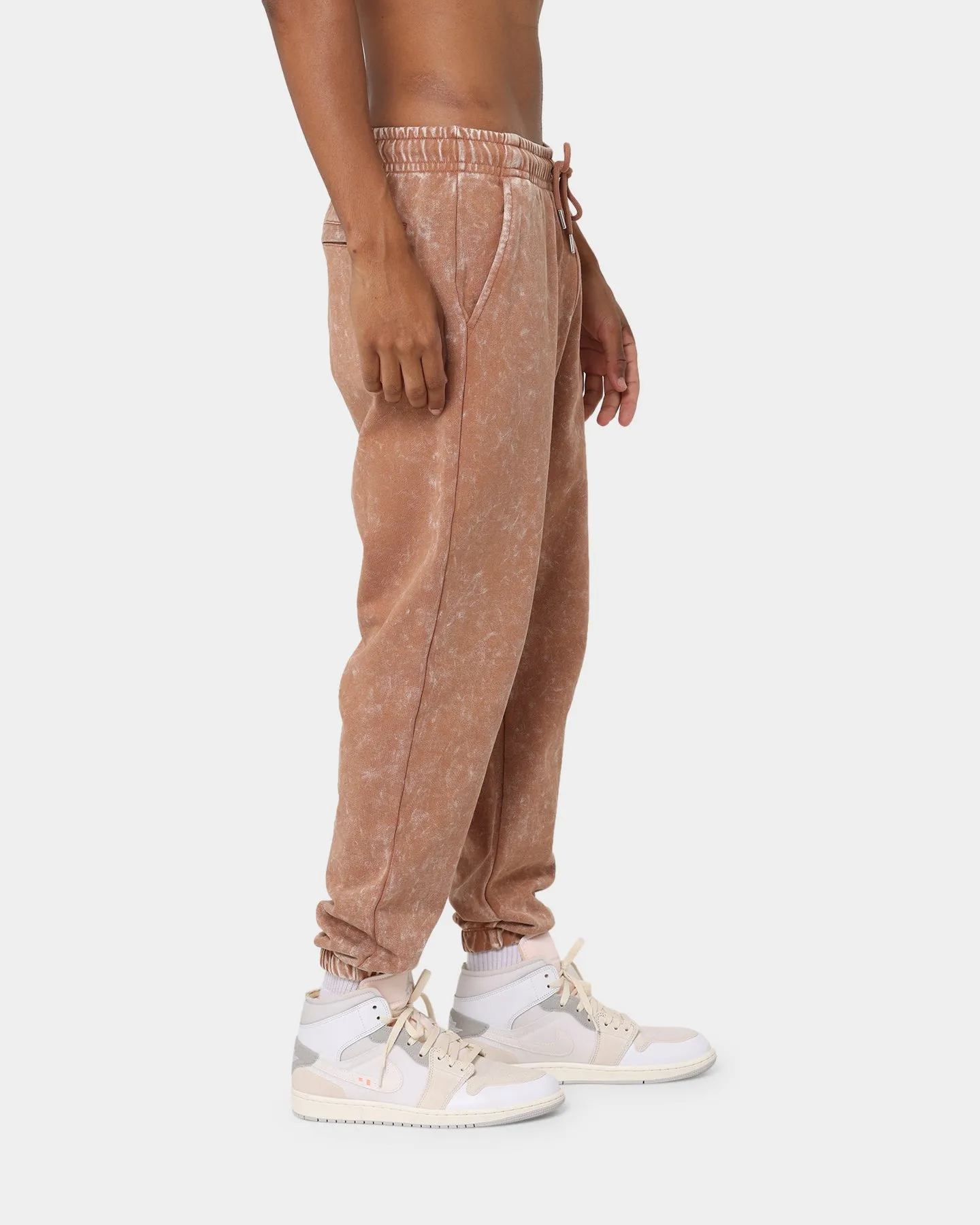 Jordan Essential Statement Washed Fleece Pants Mineral Clay