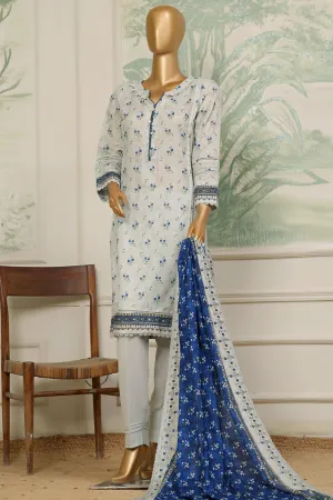 Lacekari Intermix By HZ Stitched 3 Piece Doriya Cotton Lawn Collection'2024-PDL-709