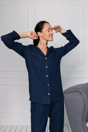 Linen Pajama Set