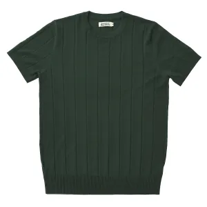 Men's Knit Rib T-shirt Short Sleeves