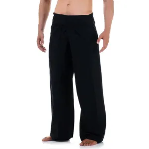 Men's Thai Fisherman Pants Midnight Black