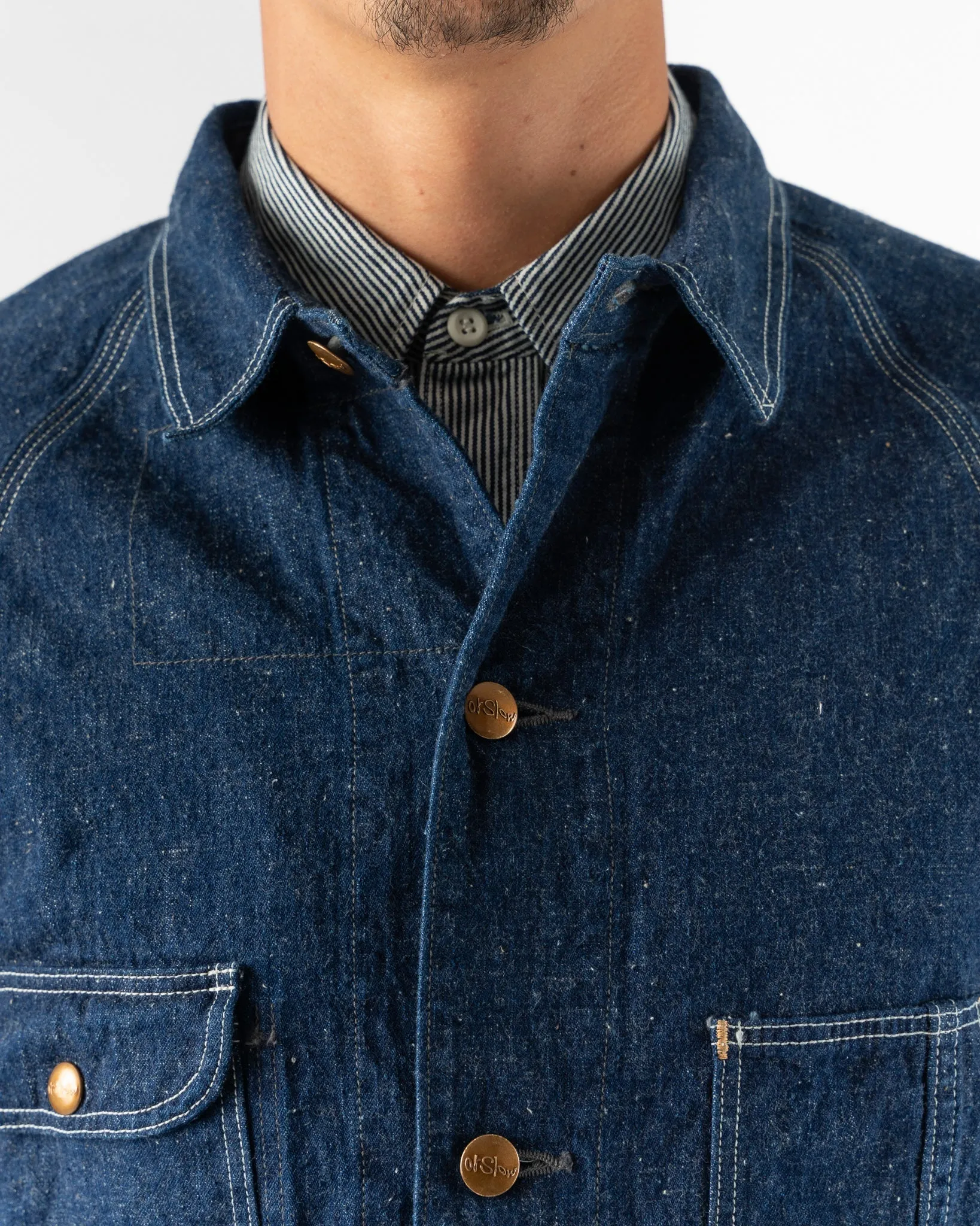 orSlow 50's Coverall Jacket in Denim One Wash