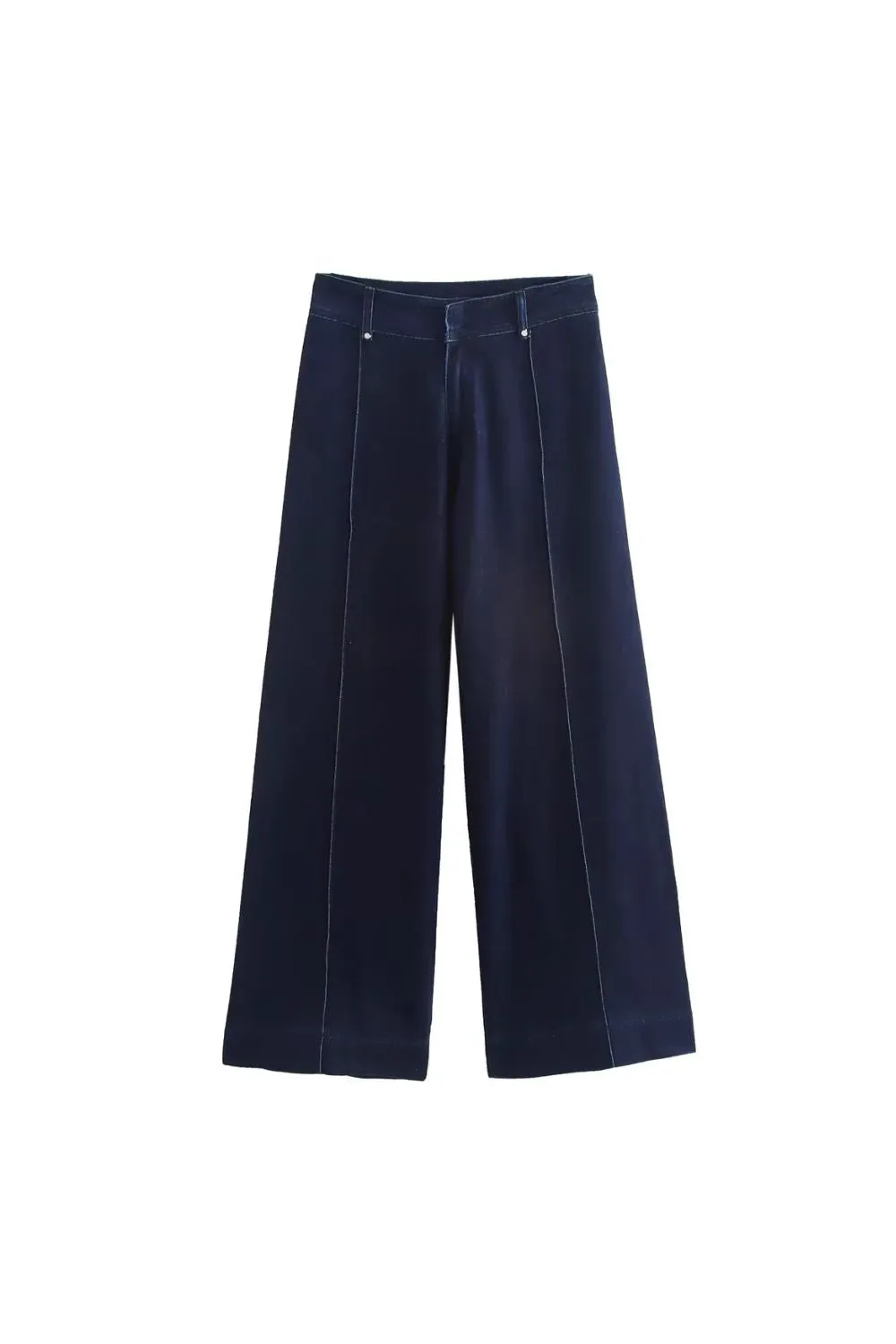 'Serenity' Versatile High-Waist Wide-Leg Jeans (2 Color)