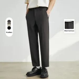 Slim Ankle Length Casual Pants