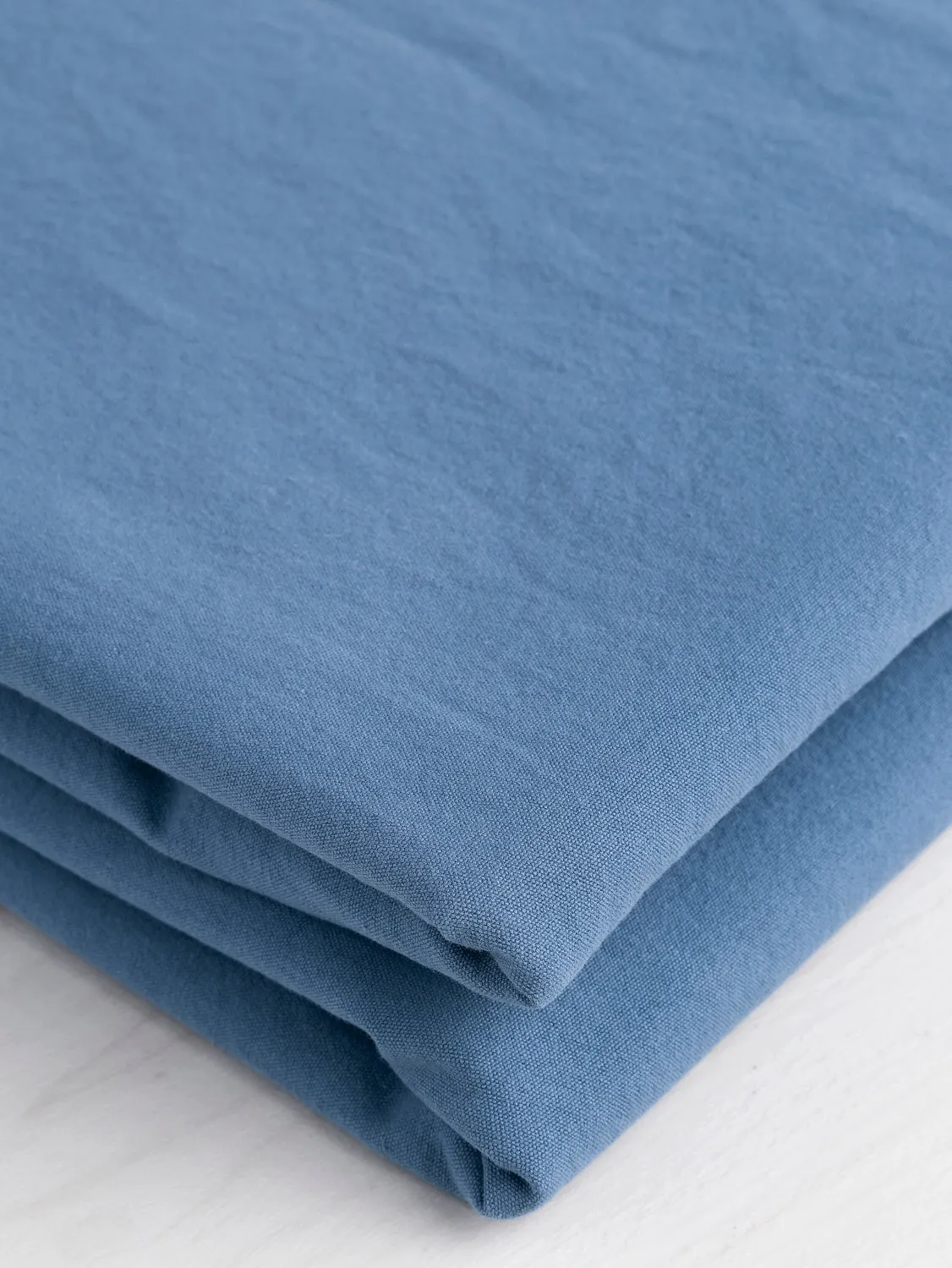 Substantial Organic Cotton Broadcloth - Steel Blue - Swatch