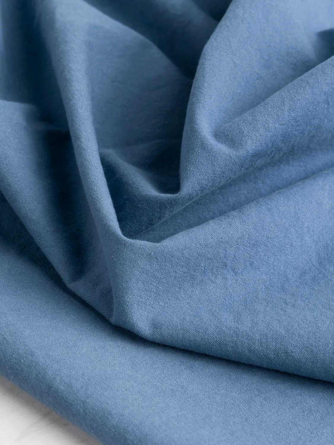 Substantial Organic Cotton Broadcloth - Steel Blue - Swatch