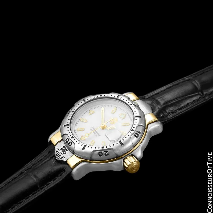 Tag Heuer Professional 6000 Ladies Divers Stainless Steel & 18K Gold Plated Watch - WH1351 K1