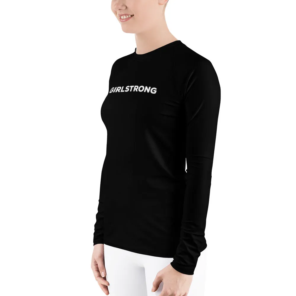 UPF 50 LONG SLEEVES RASH GUARD BLACK