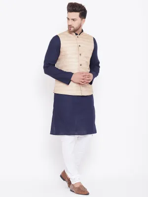 VASTRAMAY Men's Cotton Blend Kurta Set