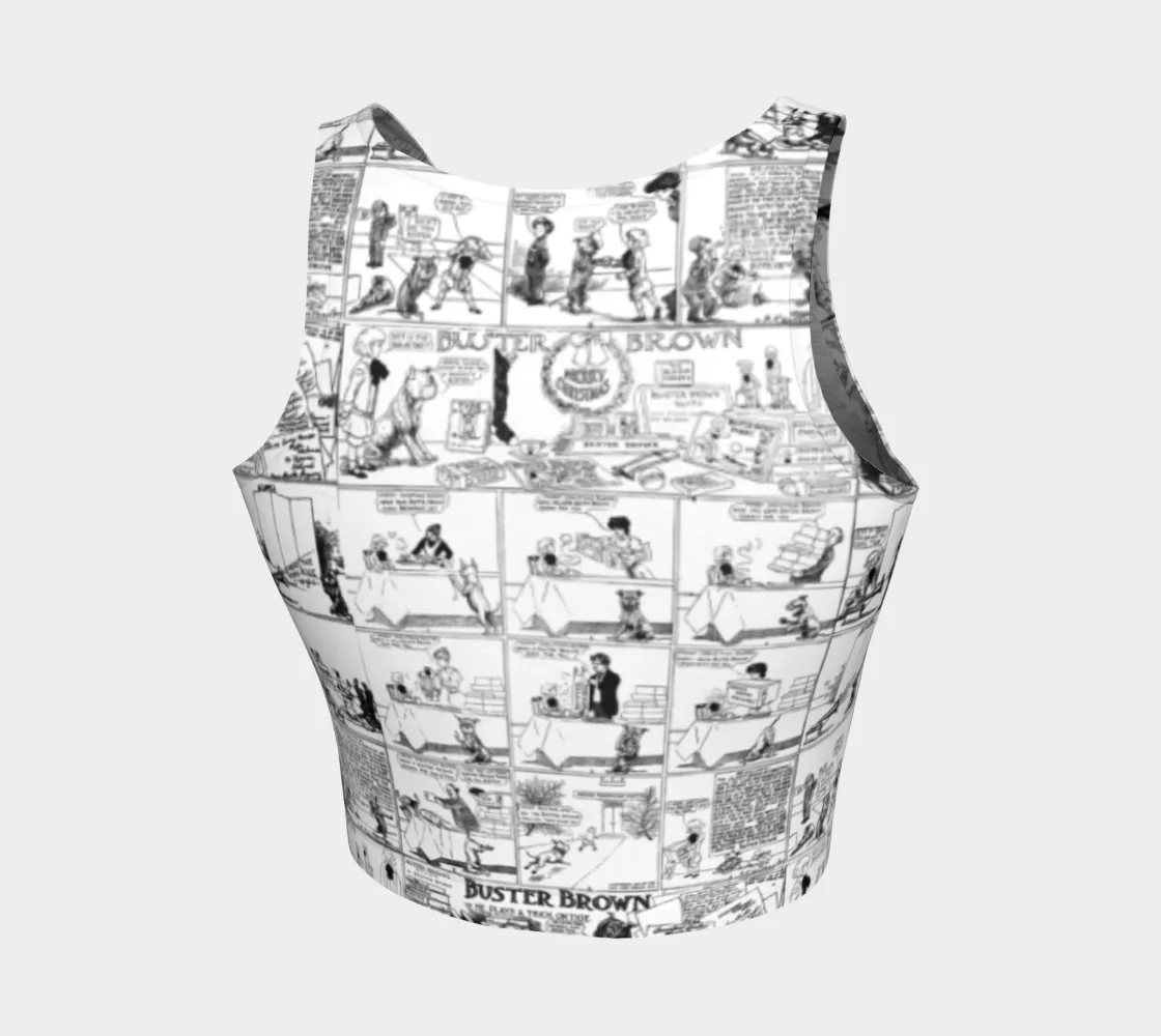 Vintage Comics Athletic Crop Top