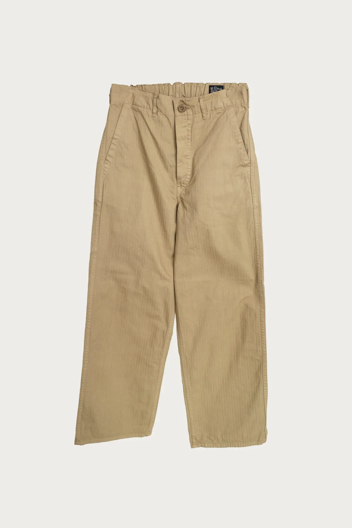 Wide Fit French Work Pants - Khaki