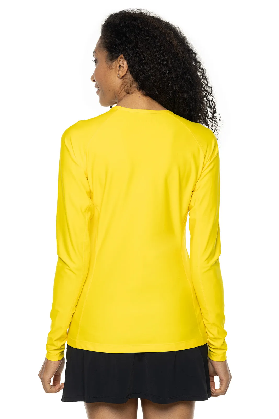 Women's Hightide Long Sleeve Swim Shirt  |  Bold Yellow